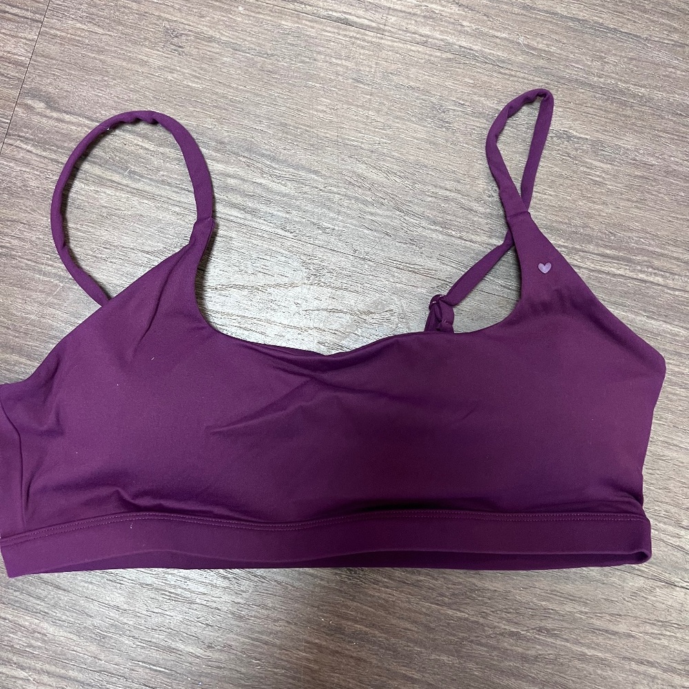LOVE FITNESS SPORTS BRA PURPLE NEW XXL
